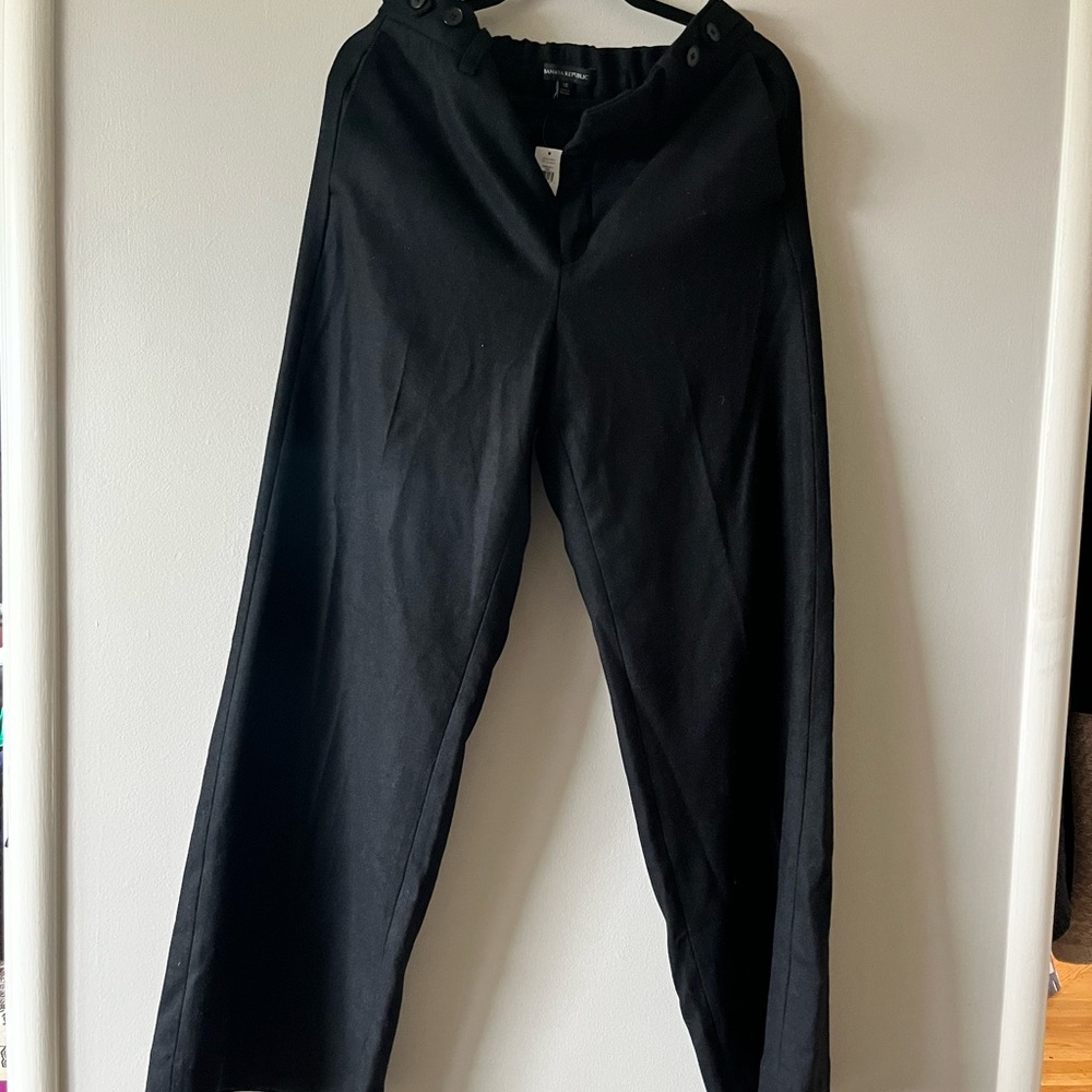 Banana Republic Black Dress Pants with Wide Legs